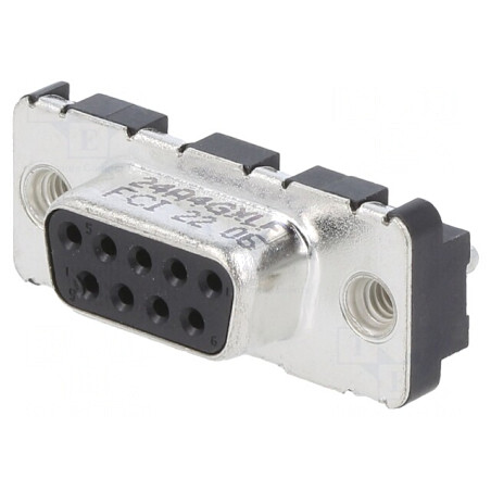 Soclu D-Sub 9-Pin Mamă 90° pentru Panou 5A | Electronic-mag.ro | Componente Electronice