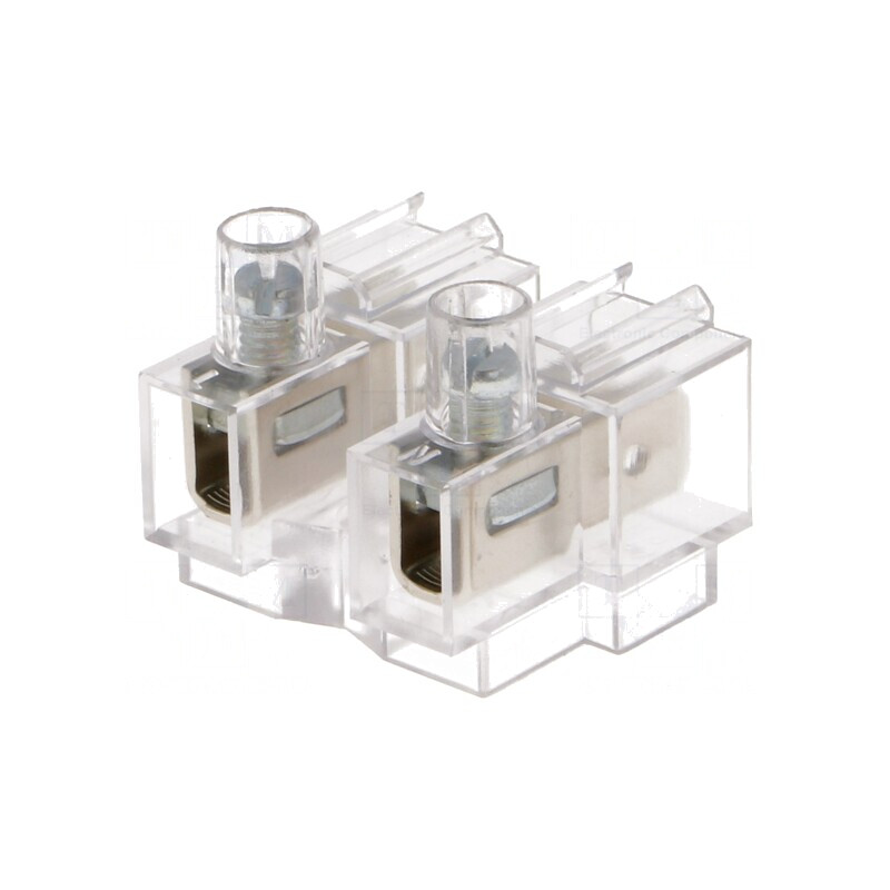 Regletă de conexiuni cu terminal cu șurub 2 piste 0,75-4mm2 | Electronic-mag.ro | Componente Electronice