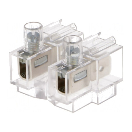 Regletă de conexiuni cu terminal cu șurub 2 piste 0,75-4mm2 | Electronic-mag.ro | Componente Electronice
