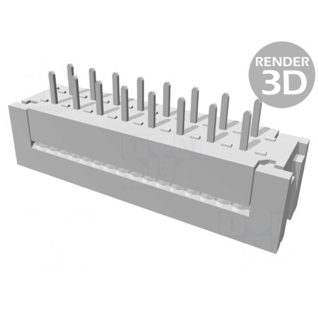 Adaptor IDC 16 PIN pentru cablu-bandă 1,27mm | Electronic-mag.ro | Componente Electronice