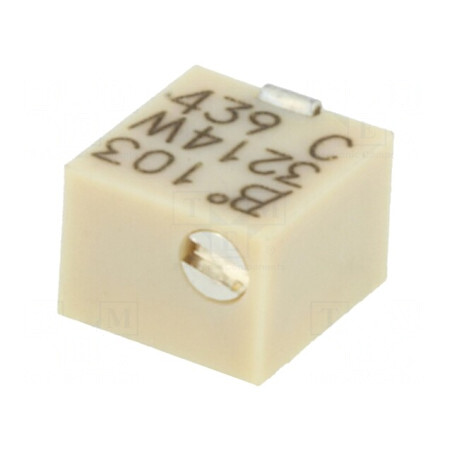 Potentiometru Multitura 10kΩ 250mW SMD Vertical | Electronic-mag.ro | Componente Electronice