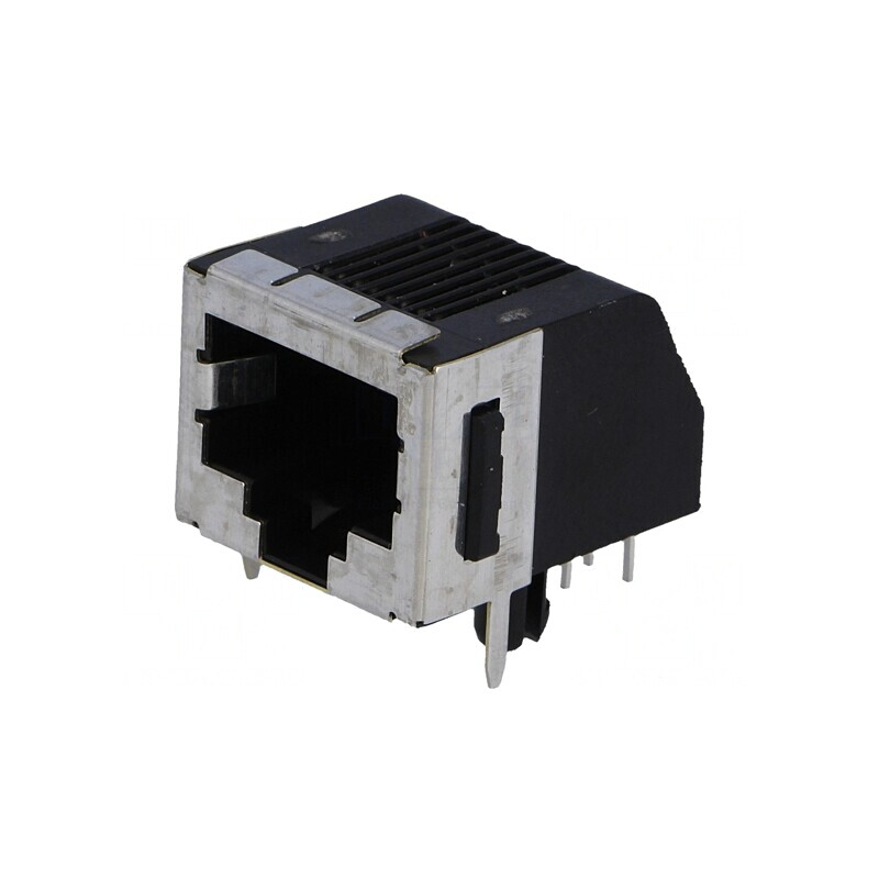 Soclu RJ45 Cat 3 Ecranat Profil Jos Cu Blocare Panou | Electronic-mag.ro | Componente Electronice