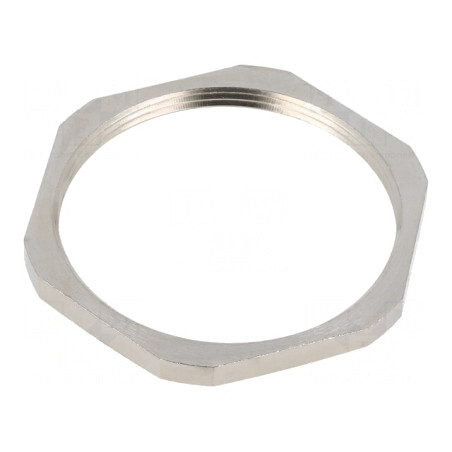 Piuliță PG42 alamă nichel 60mm | Electronic-mag.ro | Componente Electronice