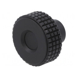 Buton de Reglare Negru Ø31mm Filet M5 | Electronic-mag.ro | Componente Electronice