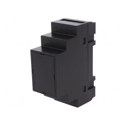Carcasă DIN ABS Neagră 90x35x65mm | Electronic-mag.ro | Componente Electronice