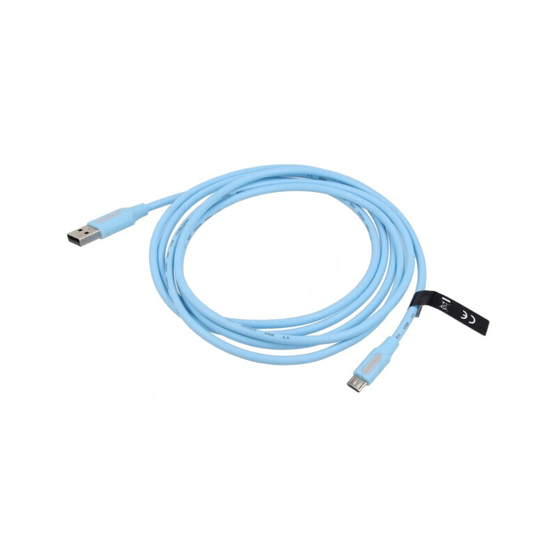 Cablu USB 2.0 USB-A la Micro-USB 2m 2A | Electronic-mag.ro | Componente Electronice