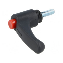 Manetă franceză neagră 16mm x 44mm | Electronic-mag.ro | Componente Electronice