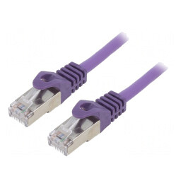 Patch cord F/UTP Cat6 Violet 3m RJ45 | Electronic-mag.ro | Componente Electronice