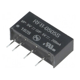 Convertor DC/DC 1W 5V 200mA SIP7 | Electronic-mag.ro | Componente Electronice