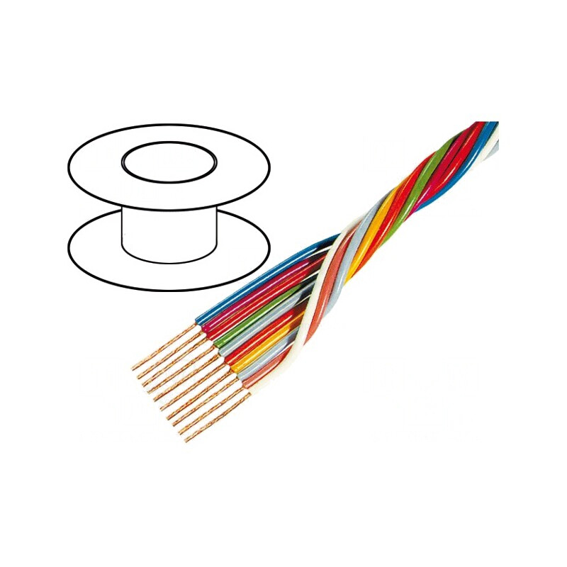 Cablu Electric Neecranat 8x0,35mm2 100m OFC | Electronic-mag.ro | Componente Electronice