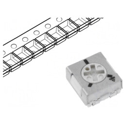 Potenţiometru: de montare; singură tură; 100kΩ; 250mW; SMD; ±20%