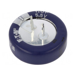 Supercondensator THT 1F 5.5V 21.5x7.1mm | Electronic-mag.ro | Componente Electronice