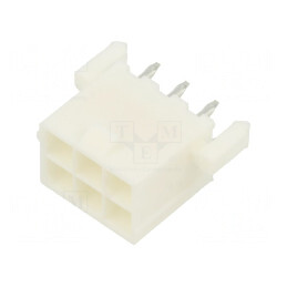 Soclu cablu-placă Mini-Fit Jr 6 pini aurit | Electronic-mag.ro | Componente Electronice