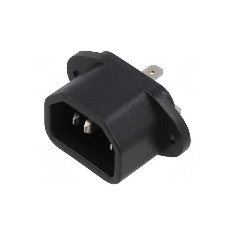 Conector Alimentare AC Soclu Tată 10A 250V | Electronic-mag.ro | Componente Electronice