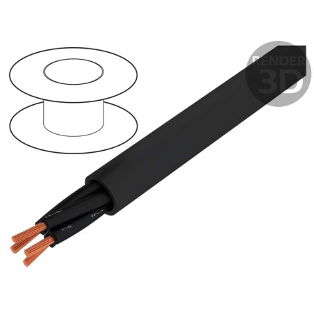 Cablu Cu 4x1,5mm2 Neecranat Negru 600V/1kV | Electronic-mag.ro | Componente Electronice