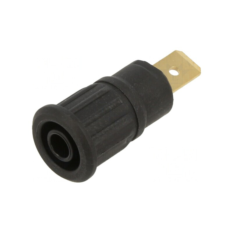 Soclu banană 4mm 32A 1kV negru aurit panou 33mm | Electronic-mag.ro | Componente Electronice Soclu banană 4mm 32A 1kV negru aurit panou 33mm | Electronic-mag.ro | Componente Electronice