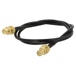 Cablu SMA 50Ω 0,5m Negru | Electronic-mag.ro | Componente Electronice