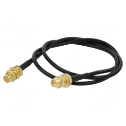 Cablu RP-SMA 50Ω 0,5m Negru | Electronic-mag.ro | Componente Electronice