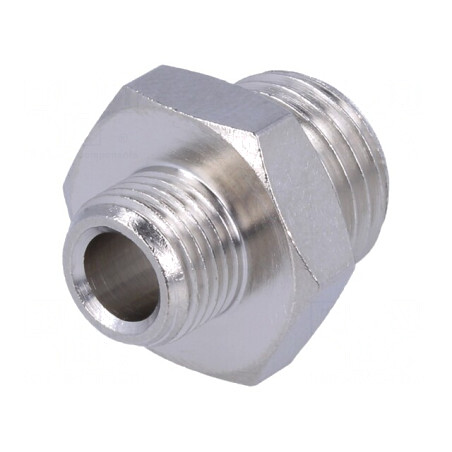 Niplu Reducţie Alamă Nichelată G 3/8 FI | Electronic-mag.ro | Componente Electronice
