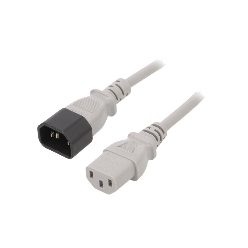 Cablu Alimentare IEC C13-C14 0.5m Gri 10A | Electronic-mag.ro | Componente Electronice Cablu Alimentare IEC C13-C14 0.5m Gri 10A | Electronic-mag.ro | Componente Electronice