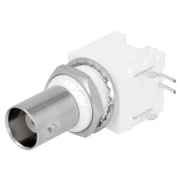 Soclu BNC mamă 90° 50Ω THT | Electronic-mag.ro | Componente Electronice