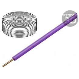 Cablu Sârmă Cu PVC Violet 0,2mm2 60V 10m