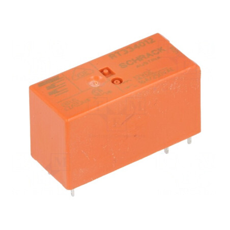 Releu Electromagnetic SPST-NO 12V DC 16A 250V AC THT | Electronic-mag.ro | Componente Electronice
