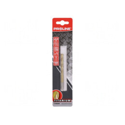 Drill Bit for Metal 6mm HSS-R TIN Coated | Electronic-mag.ro | Componente Electronice