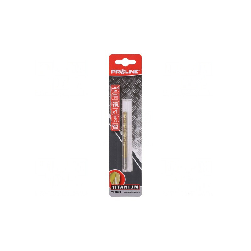 Drill Bit for Metal 6mm HSS-R TIN Coated | Electronic-mag.ro | Componente Electronice