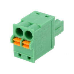 Regletă de Conexiuni Deconectabilă 3,81mm 2 Piste Drept Mufă | Electronic-mag.ro | Componente Electronice