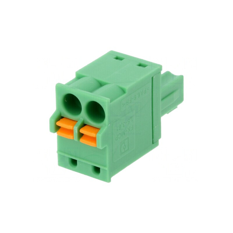 Regletă de Conexiuni Deconectabilă 3,81mm 2 Piste Drept Mufă | Electronic-mag.ro | Componente Electronice