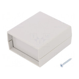Carcasă ABS Gri cu Panou 67x74x36mm | Electronic-mag.ro | Componente Electronice