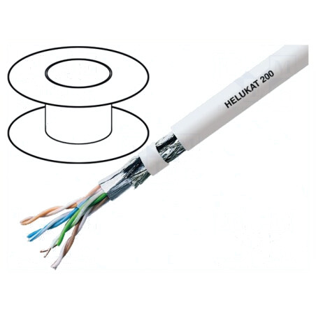 Cablu Ethernet Industrial HELUKAT 200 SF/UTP Cat5e 4x2x26AWG | Electronic-mag.ro | Componente Electronice