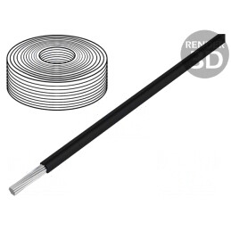 Cablu PVC Negru 0,2mm² 10m