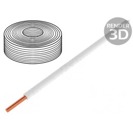 Cablu PVC Alb 10m 0,2mm2 60V | Electronic-mag.ro | Componente Electronice