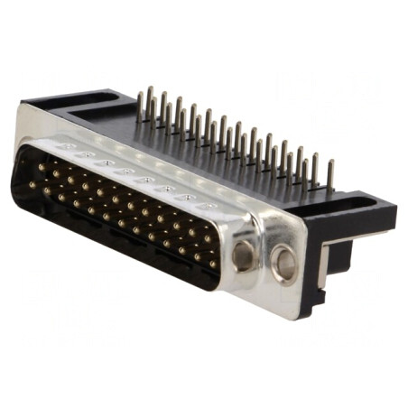 Conector D-Sub 25-Pin PCB 90° THT 3A 250V | Electronic-mag.ro | Componente Electronice