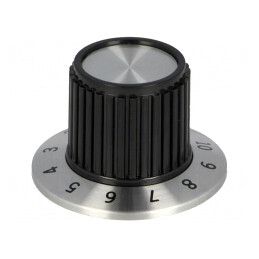 Buton rotativ cu flanșă plastic 6,35mm | Electronic-mag.ro | Componente Electronice