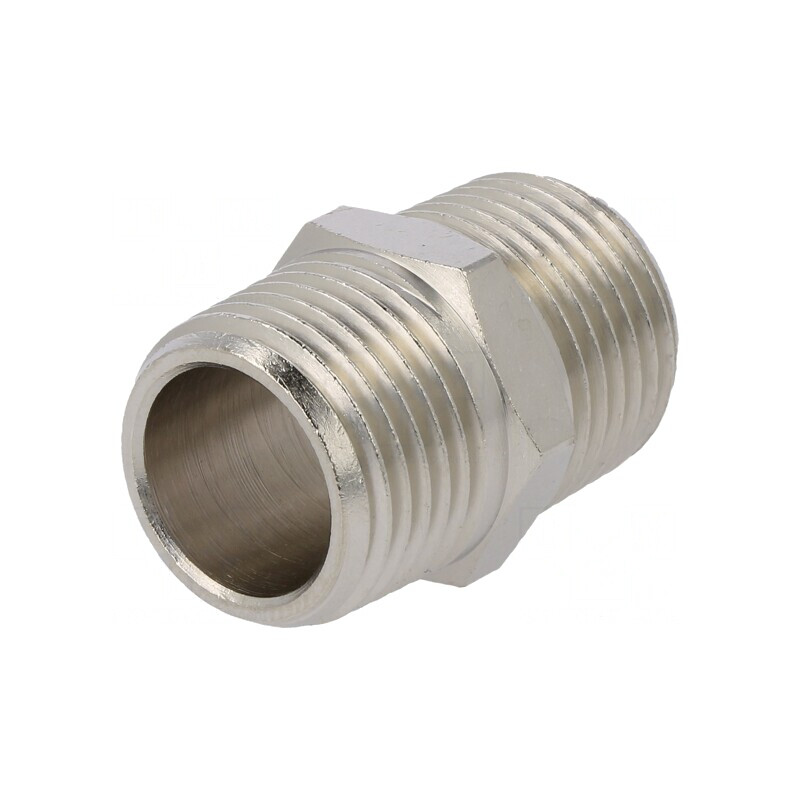 Niplu Alamă Nichelată G 1/2 300°C | Electronic-mag.ro | Componente Electronice Niplu Alamă Nichelată G 1/2 300°C | Electronic-mag.ro | Componente Electronice