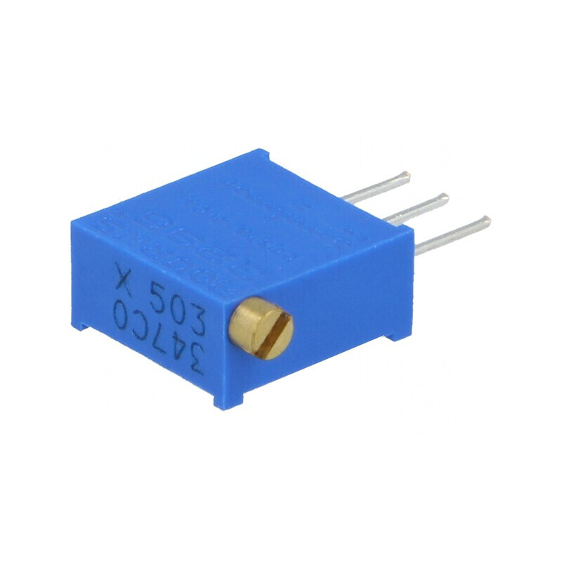 Potentiometru Multitura 50kΩ 500mW THT ±10% | Electronic-mag.ro | Componente Electronice