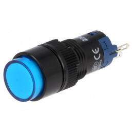 Comutator apăsare SPDT 0,5A 250VAC IP40 | Electronic-mag.ro | Componente Electronice