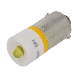Lampă LED galbenă 230V BA9S | Electronic-mag.ro | Componente Electronice