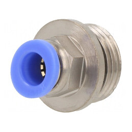 Racord push-in simplu alamă nichelată M10x1 30bar | Electronic-mag.ro | Componente Electronice