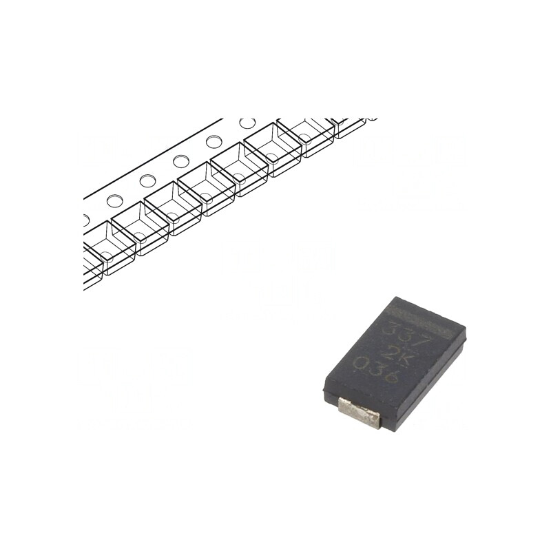 Condensator Polimeric Low ESR 330uF 2VDC SMD | Electronic-mag.ro | Componente Electronice