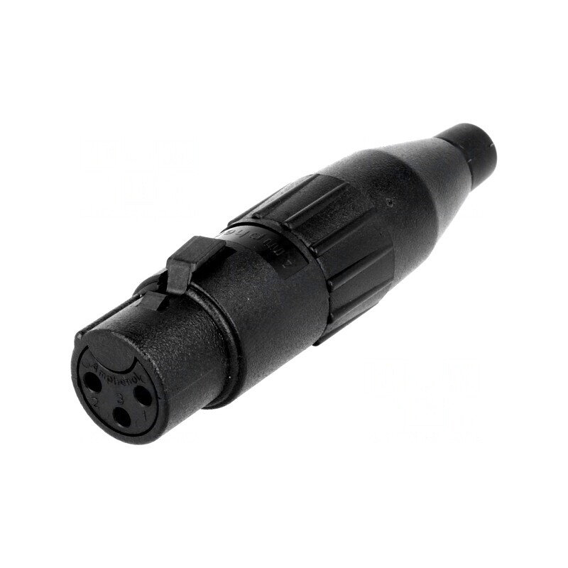 Mufă XLR mamă 3 pini pentru cablu | Electronic-mag.ro | Componente Electronice