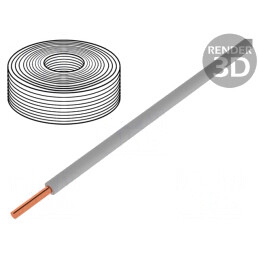 Cablu Sârmă Cu PVC Gri 60V 10m 0,2mm2