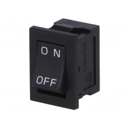 Comutator Basculant ON-OFF 3A/250VAC Negru | Electronic-mag.ro | Componente Electronice
