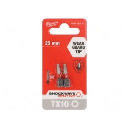Capete de Şurubelniţă Torx TX10 25mm 2buc | Electronic-mag.ro | Componente Electronice