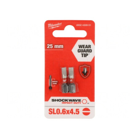 Set 2 Capete Șurubelniță Plată 4,5x0,6mm 25mm | Electronic-mag.ro | Componente Electronice