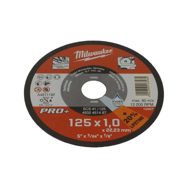 Disc de Tăiere 125mm x 22.2mm x 1mm | Electronic-mag.ro | Componente Electronice