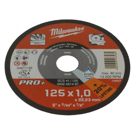 Disc de Tăiere 125mm x 22.2mm x 1mm | Electronic-mag.ro | Componente Electronice